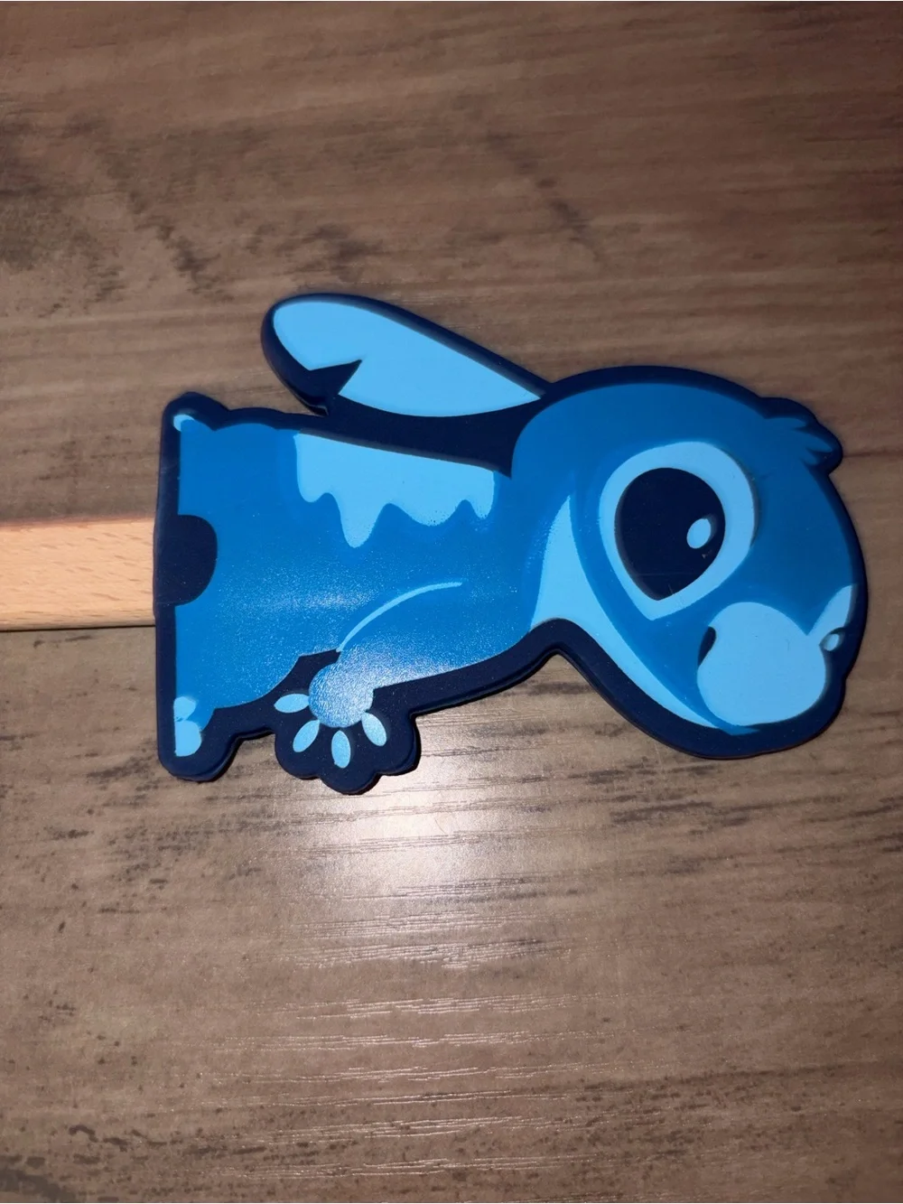 🏝️🎉 Disney Stitch Silicone Spatula Wooden Handle Kitchen Utensil NWT Blue